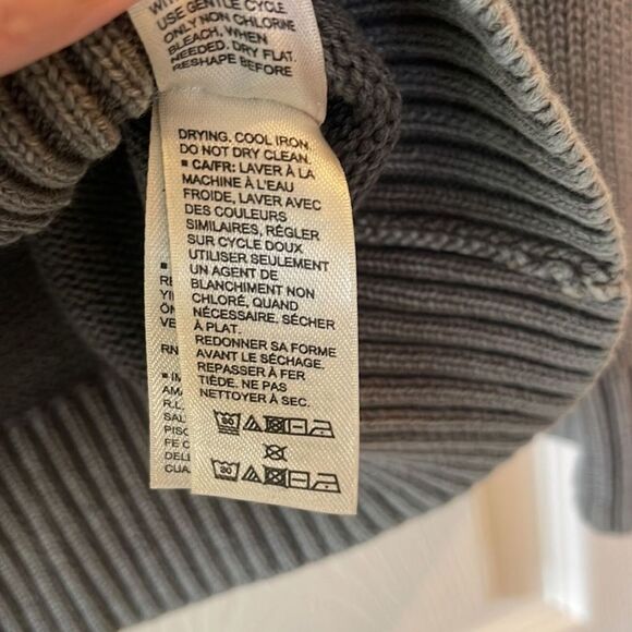 Goodthreads Gray 100% Cotton Half Zip Mock Neck Sweater Men’s Medium - Picture 6 of 10